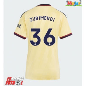Arsenal Martin Zubimendi #36 Tercera Equipación Mujer 2026-27 Manga Corta